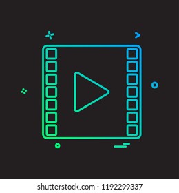 MP4 icon design vector