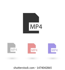 MP4 player icon. Illustration design.