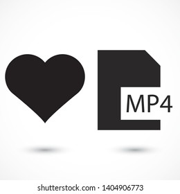 MP4 player icon . Lorem Ipsum Illustration design