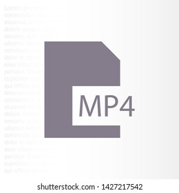 MP4 player icon . Lorem Ipsum Illustration design