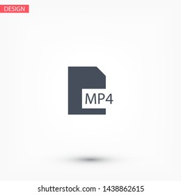MP4 player icon . Lorem Ipsum Illustration design