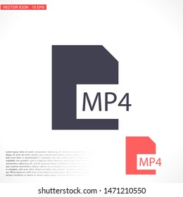 MP4 player icon . Lorem Ipsum Illustration design