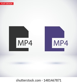 MP4 player icon . Lorem Ipsum Illustration design