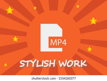 MP4 player icon . Lorem Ipsum Illustration design