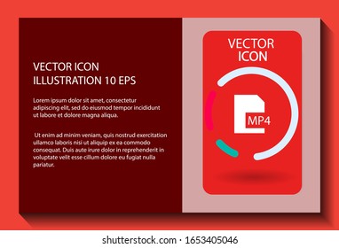 MP4 player icon . Lorem Ipsum Illustration design