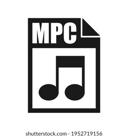 MPC File Icon, Flat Design Style