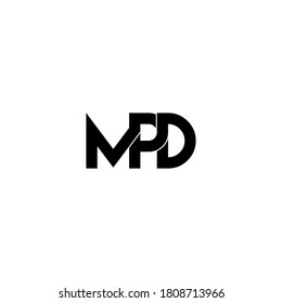 mpd letter original monogram logo design