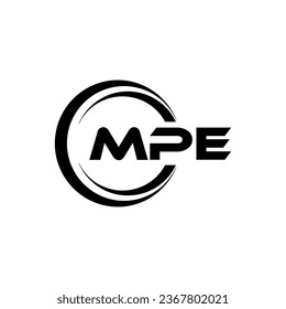 MPE Logo Design, Inspiration for a Unique Identity. Modern Elegance and Creative Design. Watermark Your Success with the Striking this Logo.