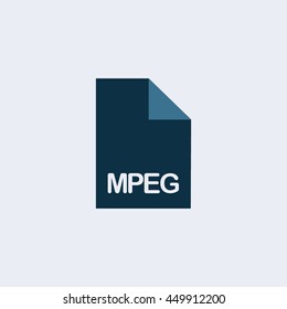 MPEG Icon,MPEG  file icon,extension icon, file icon, format icon