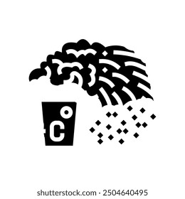 mpemba effect unsolved mystery glyph icon vector. mpemba effect unsolved mystery sign. isolated symbol illustration