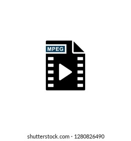 mpg file document movie icon