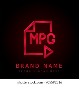 Mpg red chromium metallic logo