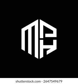 MPH logo MPH icon MPH monogram MPH letter minimalist Circle flat Unique modern abstract logo design.