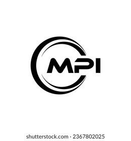 MPI Logo Design, Inspiration for a Unique Identity. Modern Elegance and Creative Design. Watermark Your Success with the Striking this Logo.