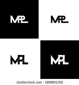 mpl letter original monogram logo design