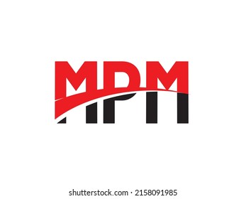 MPM Letter Initial Logo Design Vector Illustration