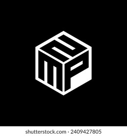 MPN letter logo design with black background in illustrator. Vector logo, calligraphy designs for logo, Poster, Invitation, etc.