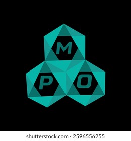 MPO creative minimalist letter logo. MPO unique vector initials alphabet letter logo design
