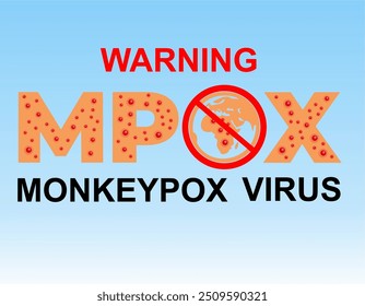 MPOX, monkey virus or monkeypox disease concept. Monkeypox virus new disease dangerous over the world and global alert for monkeypox virus.