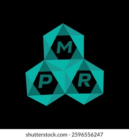 MPR creative minimalist letter logo. MPR unique vector initials alphabet letter logo design
