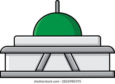 MPR DPR Building Icon Illustration Style