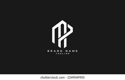 MPR, MHP, MP, Abstract initial monogram letter alphabet logo design