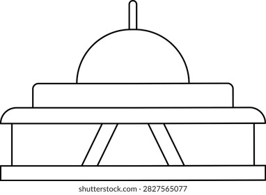 MPRDPR Building Icon Outline LIne