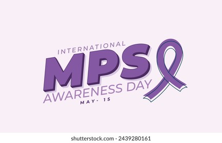 MPS Awareness day. background, banner, card, poster, template. Vector illustration.