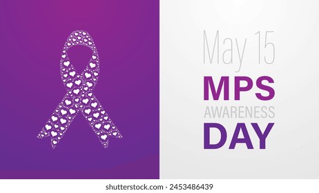 MPS Awareness Day observed every year in May 15, vector illustration