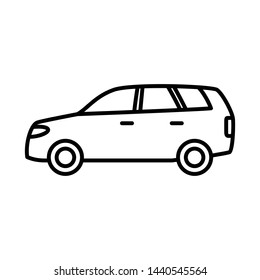 Mpv Suv Vehicle Car Icon Stock Vector (Royalty Free) 1440545564 ...