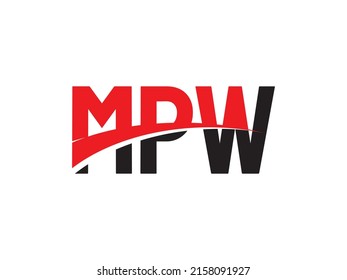 MPW Letter Initial Logo Design Vector Illustration