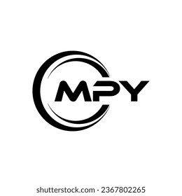 MPY Logo Design, Inspiration for a Unique Identity. Modern Elegance and Creative Design. Watermark Your Success with the Striking this Logo.