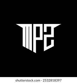 MPZ letter logo design with white background in illustrator, vector logo modern alphabet font overlap style, calligraphy designs for logo, Poster, Invitation, etc.