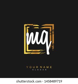 MQ Initial beauty floral logo template MQ Initial beauty floral logo template
