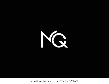 Diseño de logotipo de la letra inicial de MQ y logotipo creativo