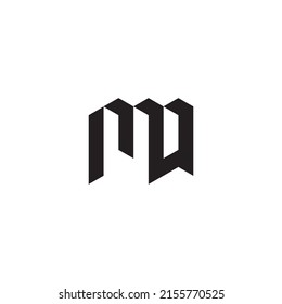MQ initial logo letters in high quality professional design that will print well across any print media