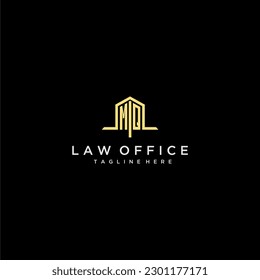 MQ initial monogram logo for law office with home office design image