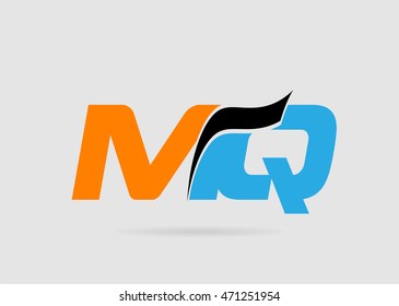 MQ initial overlapping letter logo
