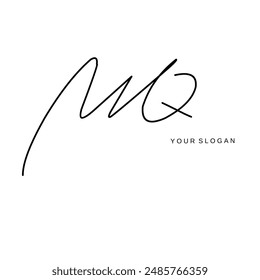 Mq Initial Signature Logo Vektorgrafik Design