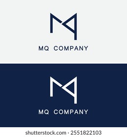 MQ letter logo creative design. MQ unique design. Vector illustration
