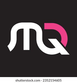 diseño de ilustración de icono de vector de logotipo de letras mq 