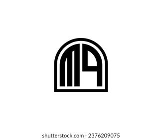 MQ logo design vector template