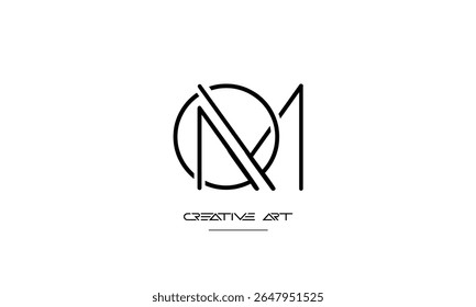 MQ, QM, M, Q letras abstratas monograma de logotipo