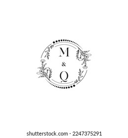 MQ-Hochzeitskonzept in hochwertigem professionellem Design, das in allen Printmedien gut gedruckt werden kann