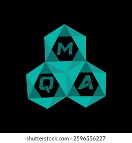 MQA creative minimalist letter logo. MQA unique vector initials alphabet letter logo design
