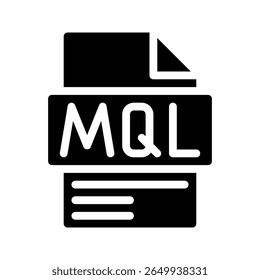 Mql Glyph Icon. File Document icon is an abbreviation for Prospects that are considered potential by the marketing team.