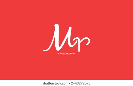 MR Abstract initial monogram letter alphabet logo design