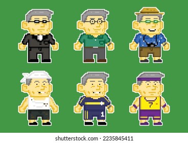 Mr Agent Pixel Vector Cartoon
