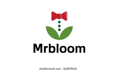 Mr bloom Logo Design Illustration