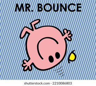 Mr Bounce Acting T Shirt Graphic Design Vector Illustration \
